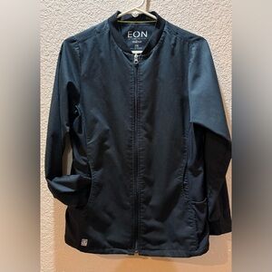 Maevn EON Womens Sporty Mesh
Panel Zip Front Scrub Jacket Sz XS